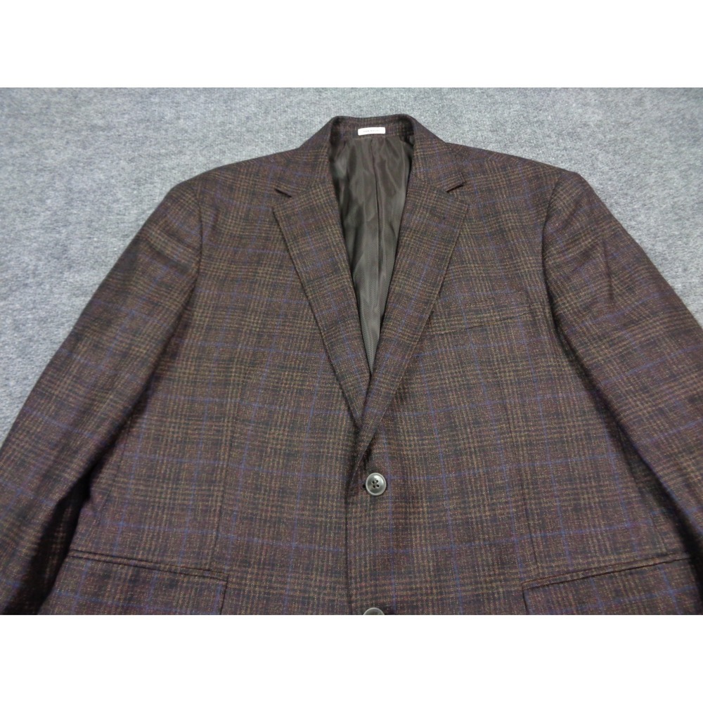 Joseph Abboud Heritage Blazer 44S Glen Check Plaid Reda Super 110's Wool - Picture 4 of 16